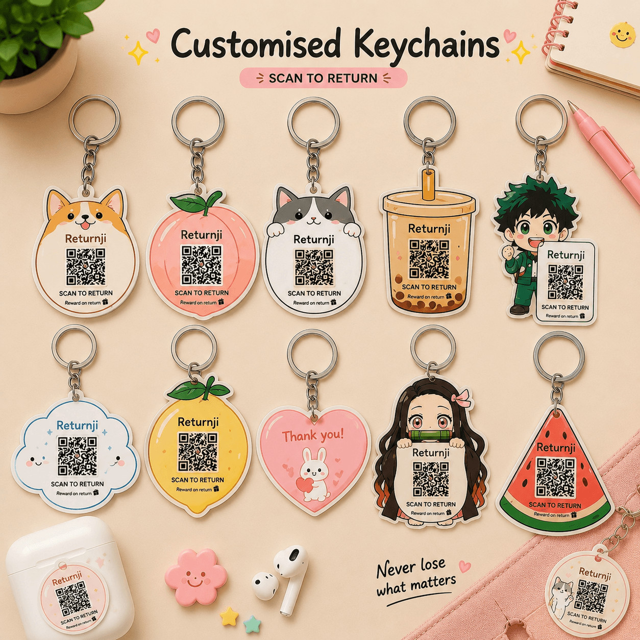 Customize Your QR-Keychain